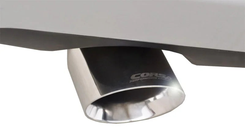 Corsa 2011-2014 Chrysler 200/Dodge Avenger V6 Polished Sport Cat-Back Exhaust - Side View