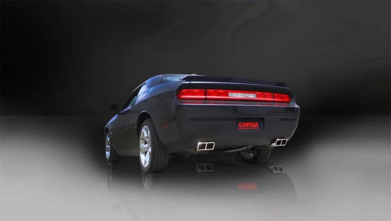 Corsa 2011-2014 Dodge Challenger R/T 5.7L V8 Polished Xtreme Cat-Back Exhaust - Detail View