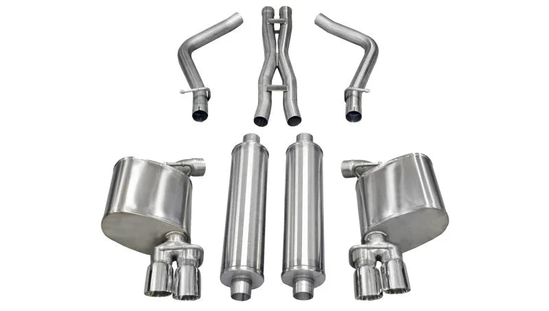 Corsa 2011-2014 Dodge Charger R/T 5.7L V8 Polished Xtreme Cat-Back Exhaust - Main Product View
