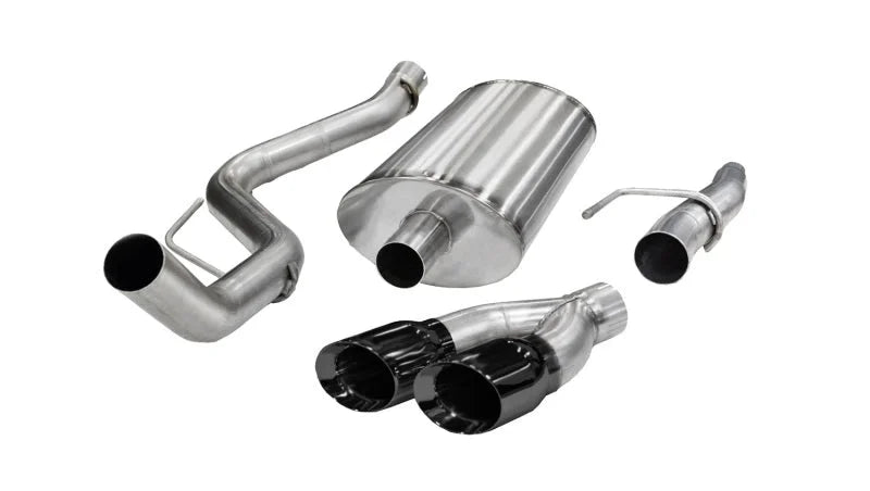 Corsa 2011-2014 Ford F-150 5.0L V8 Black Sport Cat-Back Exhaust - Main Product View