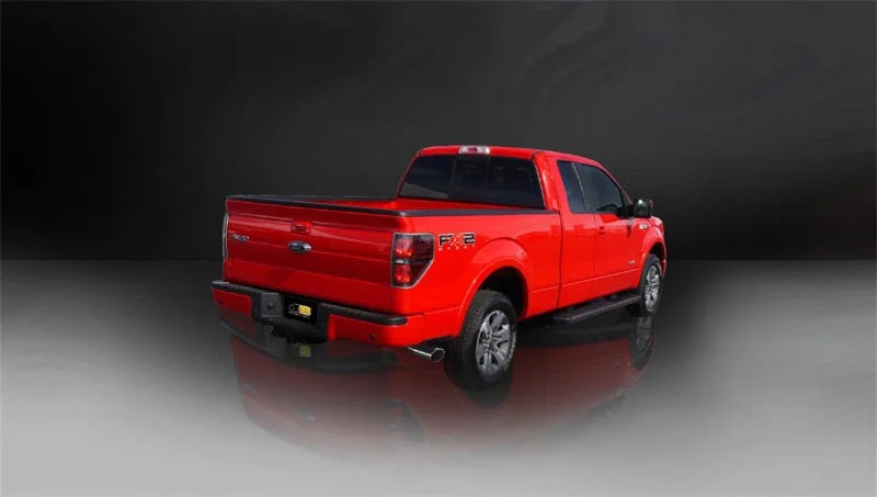 Corsa 2011-2014 Ford F-150 5.0L V8 Polished Sport Cat-Back Exhaust - Detail View