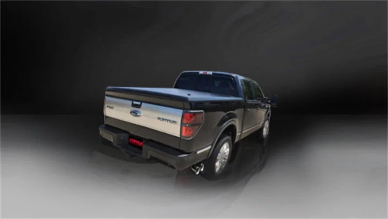 Corsa 2011-2014 Ford F-150 6.2L V8 144.5in Wheelbase 3in Resonator Delete Kit - Side View
