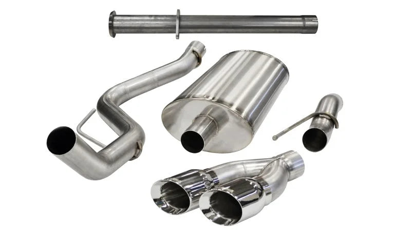 Corsa 2011-2014 Ford F-150 Raptor 6.2L V8 133in Wheelbase Polished Xtreme Cat-Back Exhaust - Main Product View