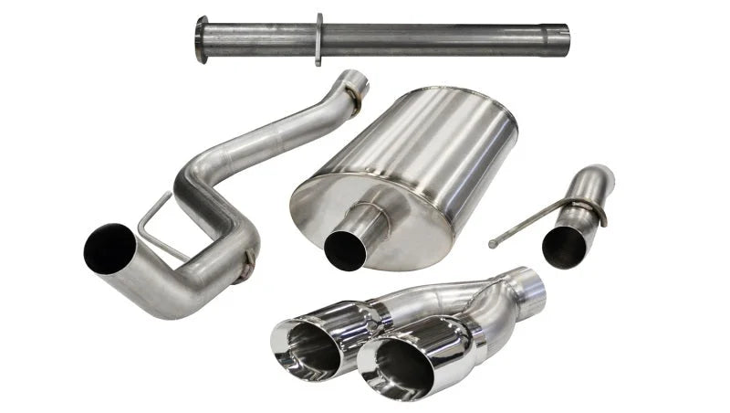 Corsa 2011-2014 Ford F-150 Raptor 6.2L V8 145in Wheelbase Polished Xtreme Cat-Back Exhaust - Main Product View