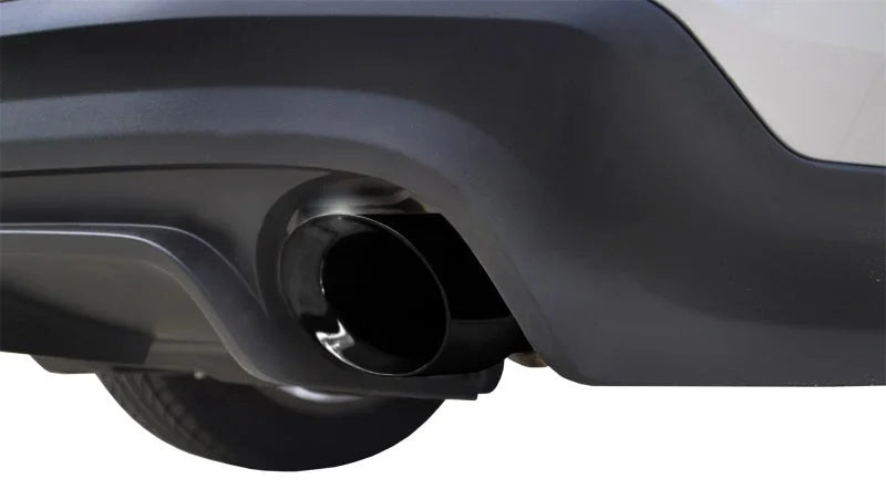 Corsa 2011-2014 Ford Mustang GT/Boss 302 5.0L V8 Black Xtreme Axle-Back Exhaust - Side View