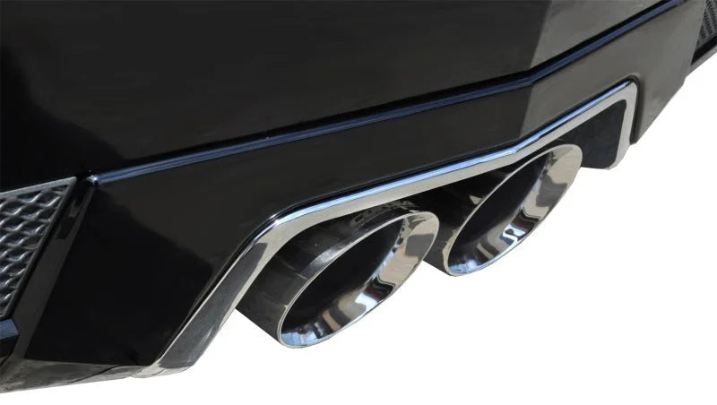 Corsa 2011-2015 Cadillac CTS Coupe V 6.2L V8 Polished Sport Axle-Back Exhaust - Detail View