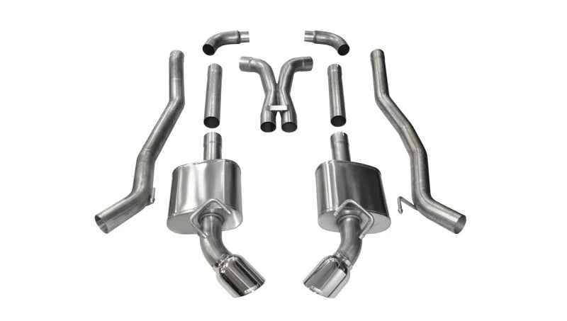 Corsa 2011-2015 Chevrolet Camaro SS 6.2L V8 Manual Polished Xtreme 3in Cat-Back - Main Product View