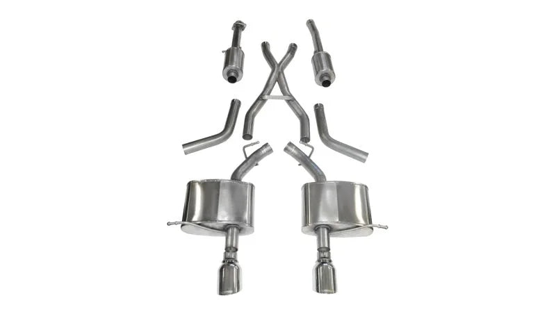 Corsa 2011-2024 Dodge Durango 5.7L V8 Polished Sport Dual Rear Cat-Back Exhaust - Main Product View