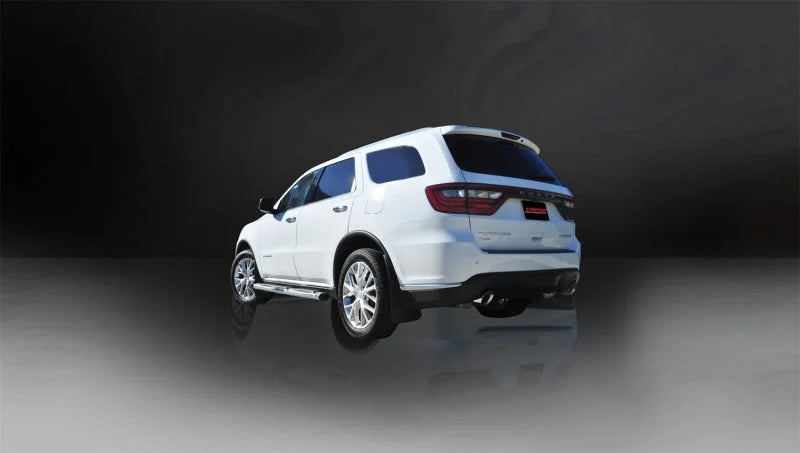 Corsa 2011-2024 Dodge Durango 5.7L V8 Polished Sport Dual Rear Cat-Back Exhaust - Side View