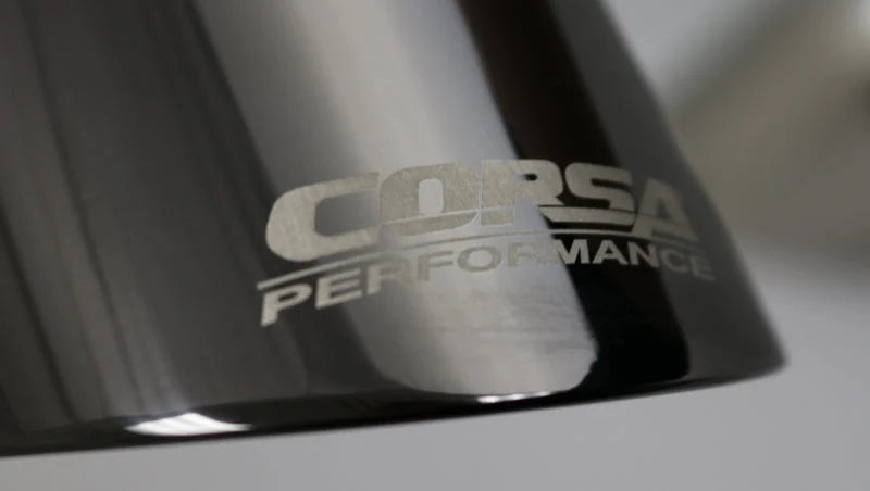 Corsa 2011-2024 Single Universal 2.5in Inlet / 4.5in Outlet Black PVD Pro-Series Tip Kit - Detail View