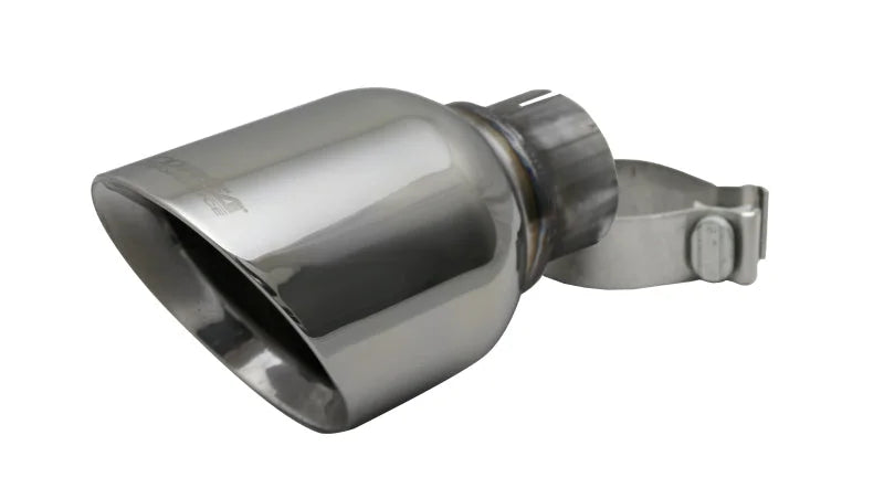 Corsa 2011-2024 e Universal 2.5in Inlet / 4.5in Outlet Polished Pro-Series Tip Kit - Detail View