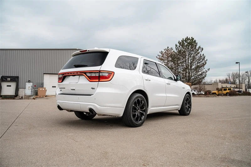 Corsa 2011-2025 Dodge Durango Xtreme 2.5in Cat-Back Dual Rear Exit w/ Single 4.5in Black PVD Tips - Side View