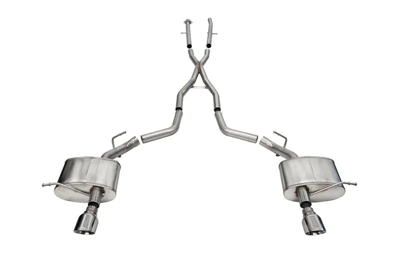 Corsa 2011-2025 Dodge Durango Xtreme 2.5in Cat-Back Dual Rear Exit w/ Single 4.5in Polished Tips
