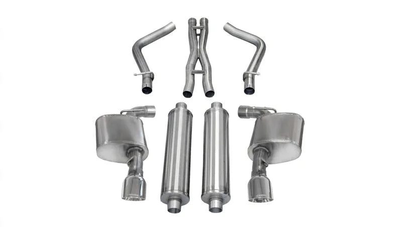 Corsa 2012-2014 Dodge Charger SRT-8 6.4L V8 Polished Xtreme Cat-Back Exhaust - Main Product View