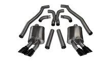 Load image into Gallery viewer, Corsa 2012-2015 Chevrolet Camaro Coupe ZL1 6.2L V8 Black Sport Cat-Back + XO Exhaust - Main Product View