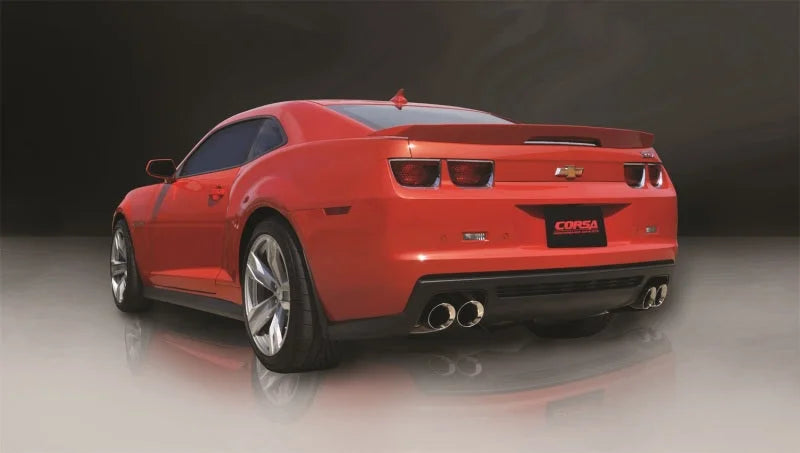 Corsa 2012-2015 Chevrolet Camaro Coupe ZL1 6.2L V8 Polished Sport Cat-Back + XO Exhaust - Detail View