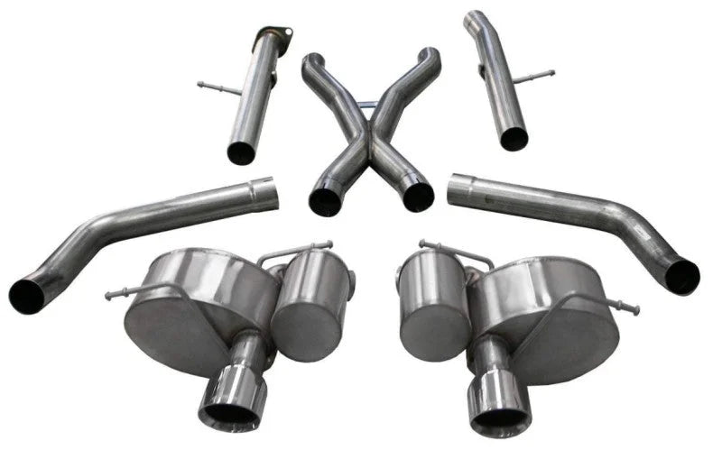 Corsa 2012-2021 Jeep Grand Cherokee SRT 2.75in Dual Rear Xtreme Cat-Back Exhaust - Side View