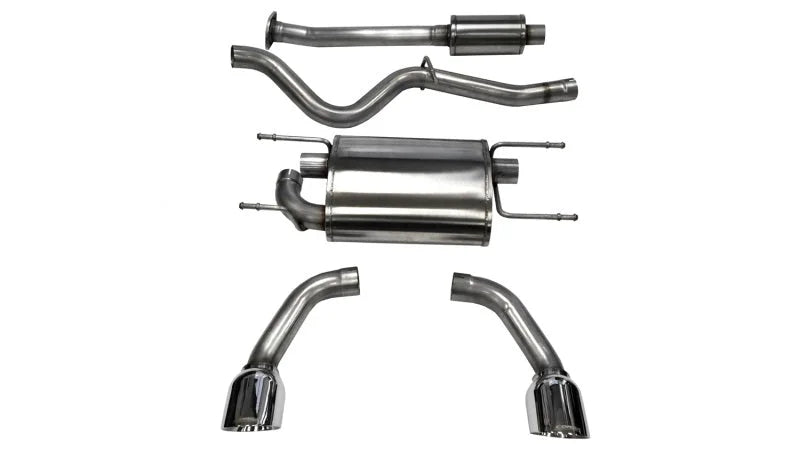 Corsa 2012-2025 Scion FRS / Subaru BRZ Polished Sport Cat-Back Exhaust - Main Product View