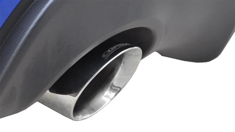 Corsa 2012-2025 Scion FRS / Subaru BRZ Polished Sport Cat-Back Exhaust - Side View