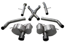 Load image into Gallery viewer, Corsa 2012-21 Jeep Grand Cherokee SRT 2.75in Dual Rear Xtreme Cat-Back Exhaust - Black PVD TipFinish - Side View
