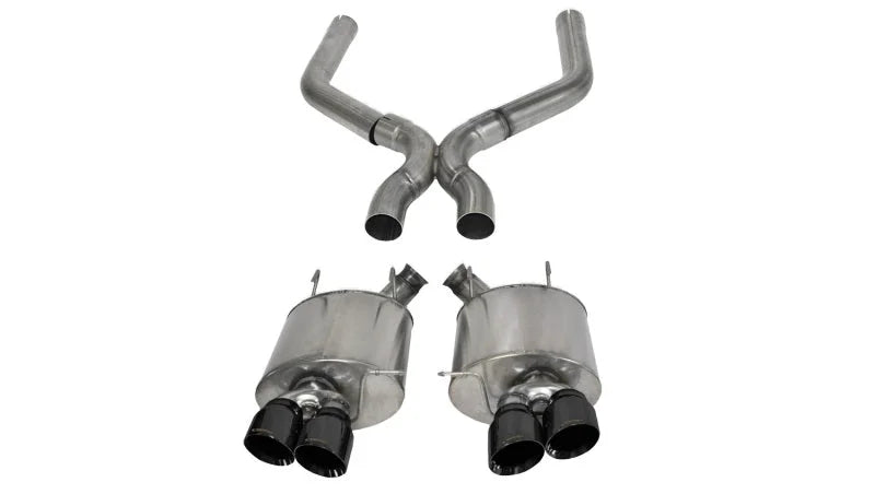 Corsa 2013-2014 Ford Mustang Shelby GT500 5.8L V8 Black Sport Axle-Back + XO Exhaust - Main Product View