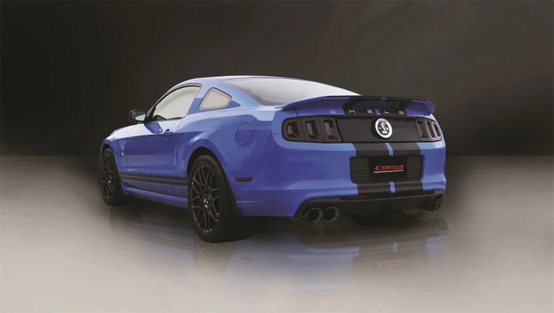 Corsa 2013-2014 Ford Mustang Shelby GT500 5.8L V8 Black Sport Axle-Back Exhaust - Detail View
