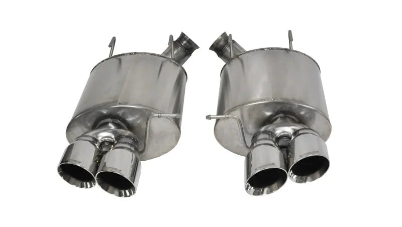 Corsa 2013-2014 Ford Mustang Shelby GT500 5.8L V8 Polished Sport Axle-Back Exhaust - Main Product View