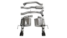 Load image into Gallery viewer, Corsa 2013-2019 Cadillac ATS Sedan 2.0L A/T Black Sport Dual Rear Cat-Back Exhaust - Main Product View