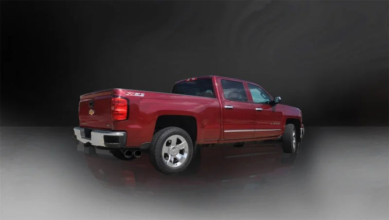 Corsa 2014-19 Sierra/Silverado 1500 Crew/Dbl / Short/Std. Bed 6.2L V8 Black Sport Single SideCB Exht - Side View