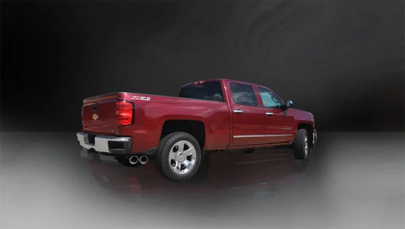 Corsa 2014-19 Sierra/Silvrd 1500 Crew/Dbl / Short/Std. Bed 6.2L V8 Polished Sport Single SideCB Ext - Detail View