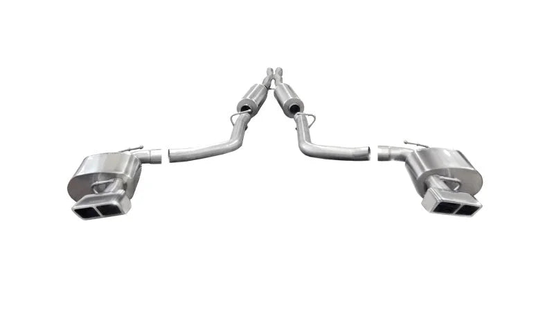 Corsa 2014-2014 Dodge Challenger SRT-8 6.4L V8 Manual Polished Xtreme Cat-Back Exhaust - Main Product View