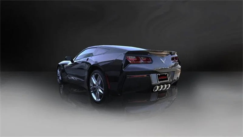 Corsa 2014-2019 evy Corvette C7 Stainless Steel Exhaust Tip Kit - Side View