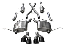 Load image into Gallery viewer, Corsa 2014-2021 Jeep Grand Cherokee 3.6L V6 Black Sport Cat-Back Exhaust - Installation View