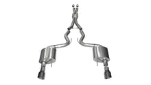 Load image into Gallery viewer, Corsa 2015-17 Ford Mustang GT Coupe 5.0L 3in Sport Cat-Back Exhaust Dual Rear Exit w/ Gun Metal Tips - Side View