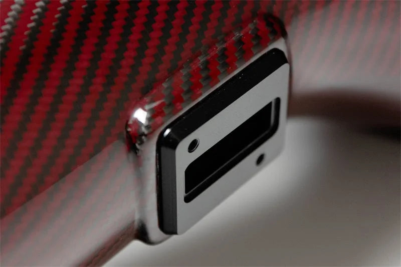 Corsa 2015-19 Chevrolet Corvette C7 Z06 6.2L V8 Red Carbon Fiber Air Intake (Does Not Fit ZR1) - Back View