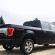 Load image into Gallery viewer, Corsa 2015-20 Ford F-150 3.5L Ecoboost (Super Crew Cab) Black Sport Single Side Dual 4in Tips CB Exh - Side View