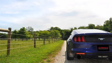 Load image into Gallery viewer, Corsa 2015-2017 Ford Mustang EcoBoost 2.3T Sport 3in Cat-Back Dual Rear Exit Black Tips - Detail View