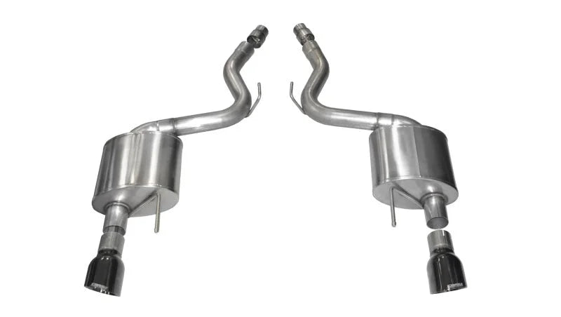 Corsa 2015-2017 Ford Mustang GT 5.0 3in Axle Back Exhaust Black Dual 4.5in Tip Sport - Main Product View