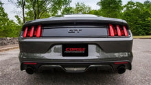 Load image into Gallery viewer, Corsa 2015-2017 Ford Mustang GT 5.0 3in Axle Back Exhaust Black Dual Tips (Touring) - Detail View