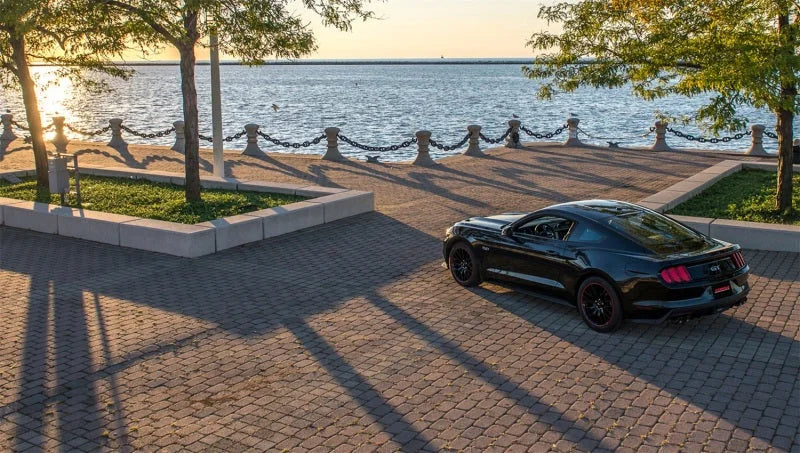 Corsa 2015-2017 Ford Mustang GT 5.0 3in Axle Back Exhaust Black Quad Tips (Sport) - Detail View