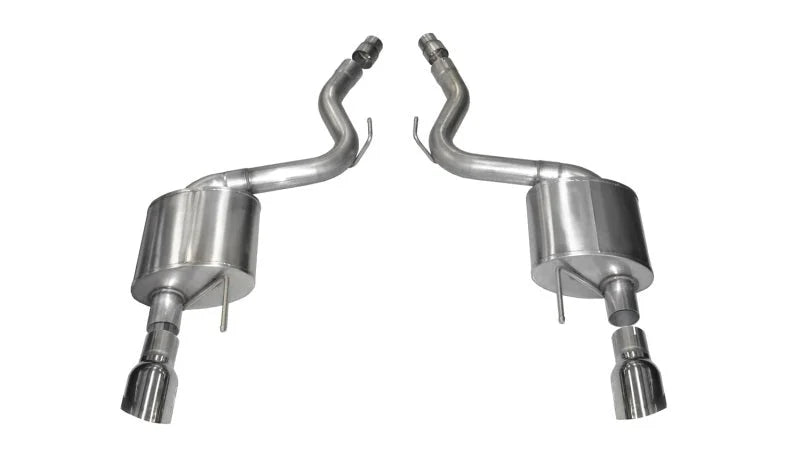 Corsa 2015-2017 Ford Mustang GT 5.0 3in Axle Back Exhaust Polish Dual 4.5in Tip Sport - Main Product View
