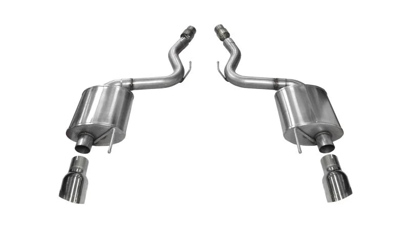 Corsa 2015-2017 Ford Mustang GT 5.0 3in Axle Back Exhaust Polish Dual Tips (Touring) - Main Product View