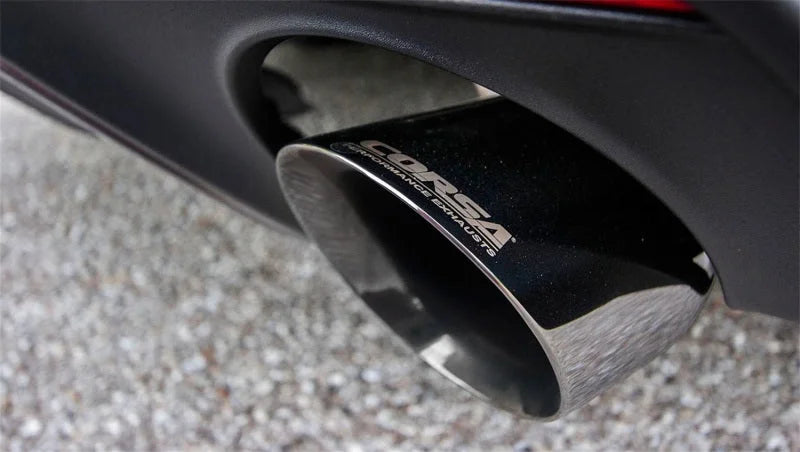 Corsa 2015-2017 Ford Mustang GT 5.0 3in Axle Back Exhaust Polish Dual Tips (Touring) - Detail View