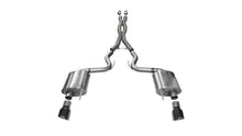 Load image into Gallery viewer, Corsa 2015-2017 Ford Mustang GT 5.0 3in Cat Back Exhaust Black Dual Tips (Sport) - Main Product View