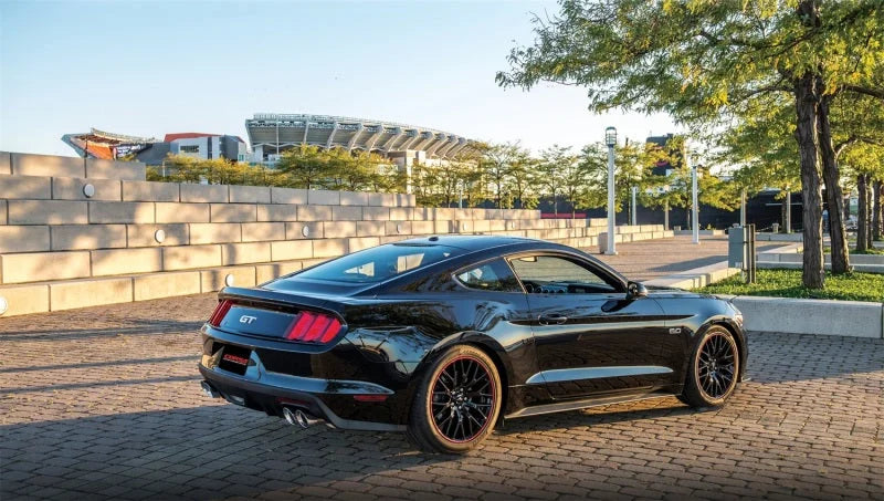 Corsa 2015-2017 Ford Mustang GT 5.0 3in Cat Back Exhaust Polish Quad Tips (Xtreme) - Side View