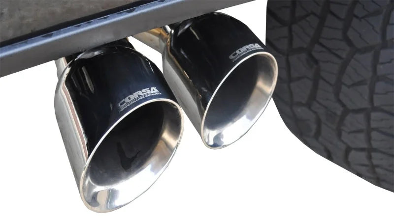 Corsa 2015-2020 Ford F-150 5.0L V8 145in Wheelbase 2.5in Resonator Delete Kit - Side View