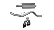 Load image into Gallery viewer, Corsa 2015-2020 Ford F-150 5.0L V8 (Super Crew Cab) Black Sport Single Side Dual 4in Tips CB Exhaust - Main Product View