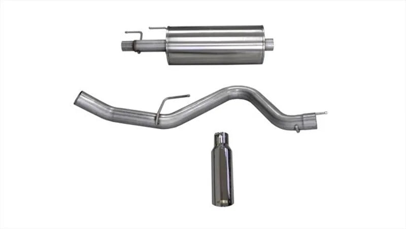 Corsa 2015-2020 Ford F-150 EcoBoost Cat-Back Single Side Exit w/ 4.0in Polished Tip - Main Product View