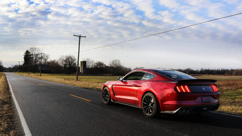 Corsa 2015-2020 Ford Mustang GT350 3in Double X Pipe Exhaust - Side View