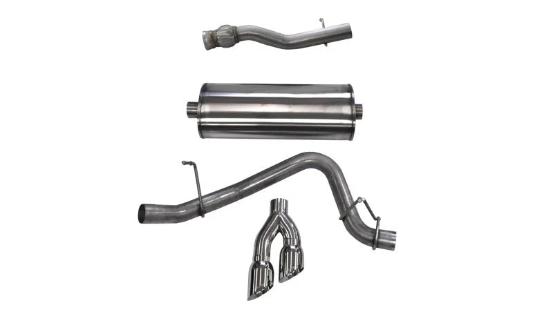 Corsa 2015-2020 GMC Yukon Denali XL 6.2L V8 3in Cat-Back Single Side Exit Twin 4in Polished Tips - Main Product View